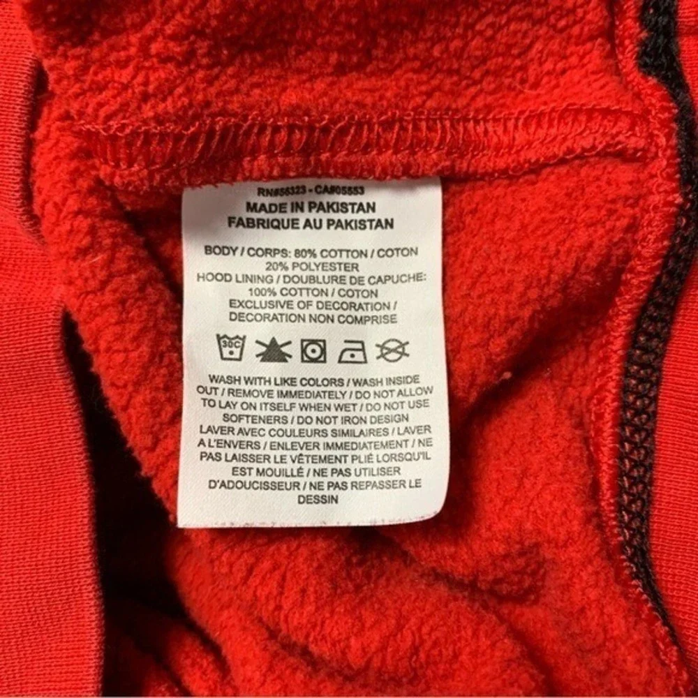 Nike Kids Red Just‎ Do It Hoodie Fleece Lined Casual Streetwear S Classic Bold